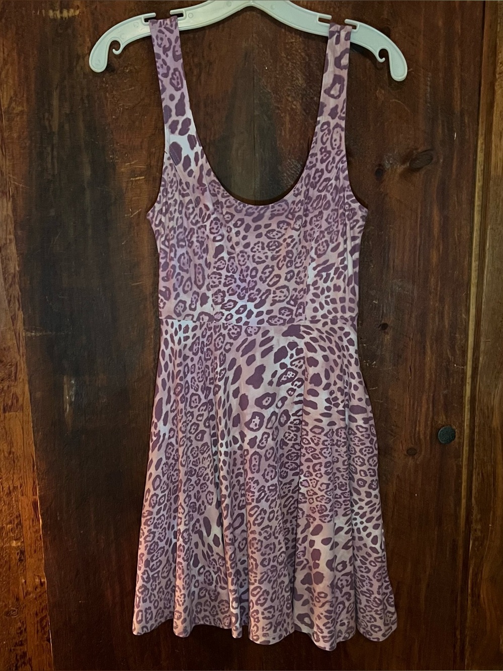 Nollie Pink and Purple Leopard Print Dress